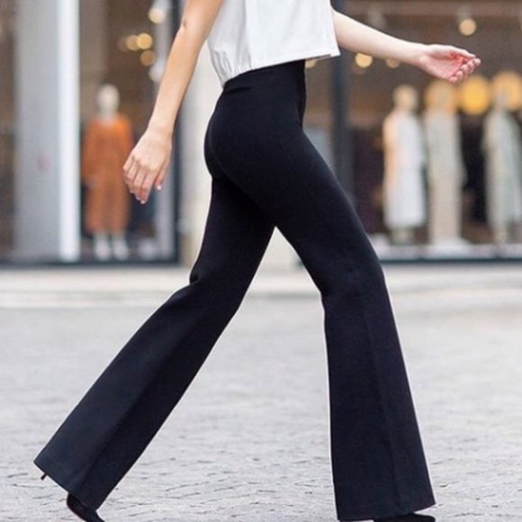 SPANX Pants - Spanx- The Perfect Pant, Hi-Rise Flare black ponte